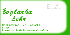 boglarka lehr business card